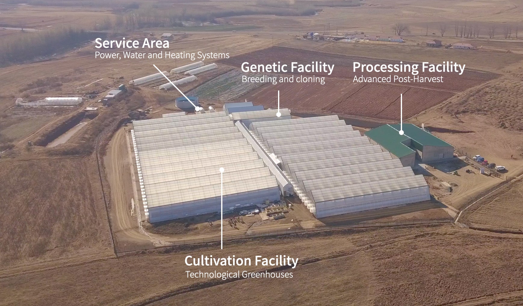 WeGROW Facility of cannabis cultivation and GMP processing
